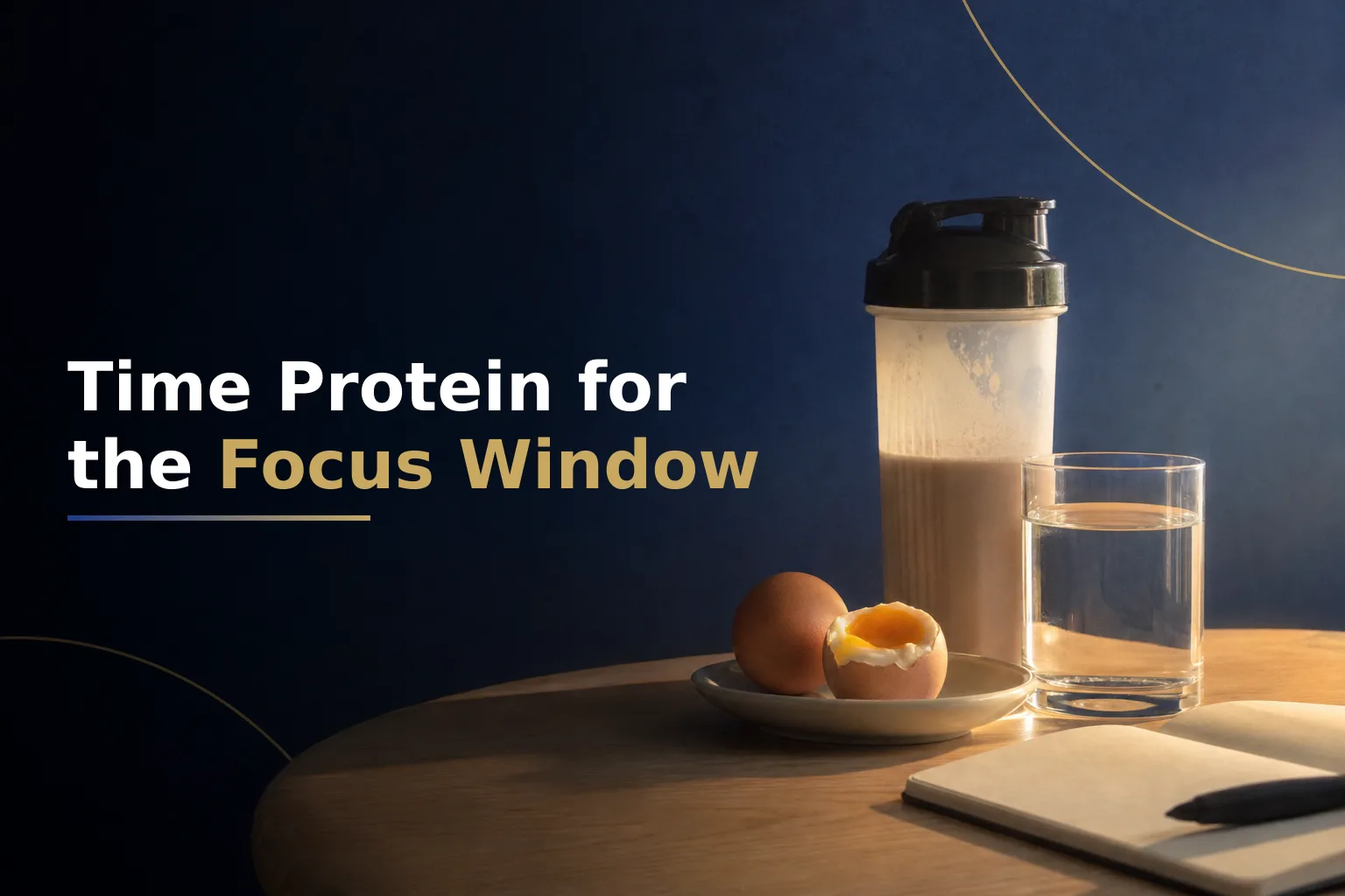 How Protein Timing Shapes the Cognitive Focus Window