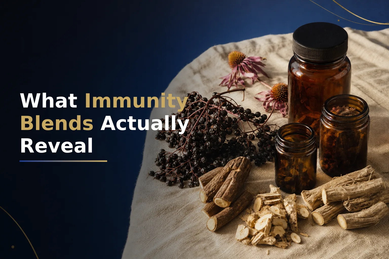 What Herbal Immune Blend Labels Actually Tell You