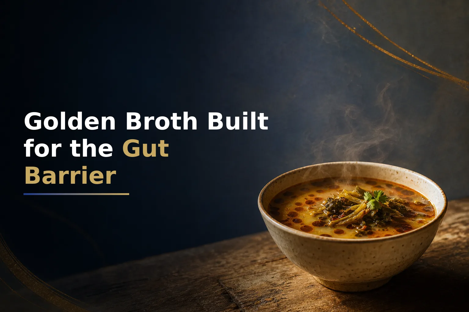 Golden Turmeric Bone Broth for Gut Barrier Support