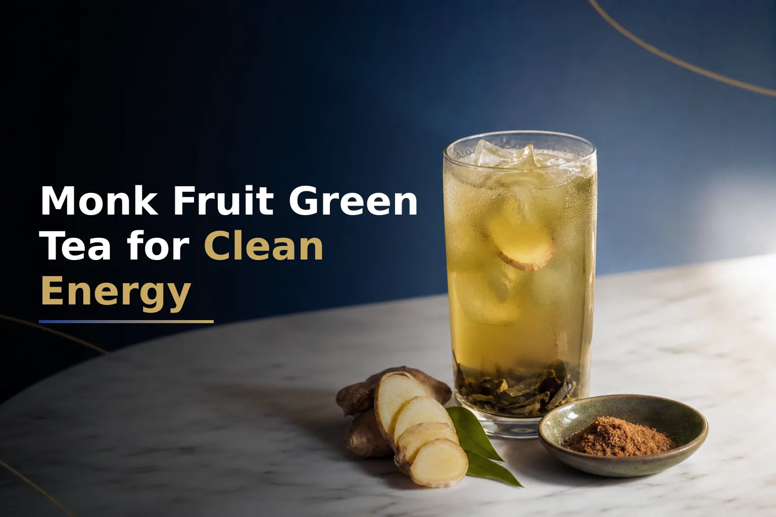 Monk Fruit Green Tea Elixir for Sustained Energy