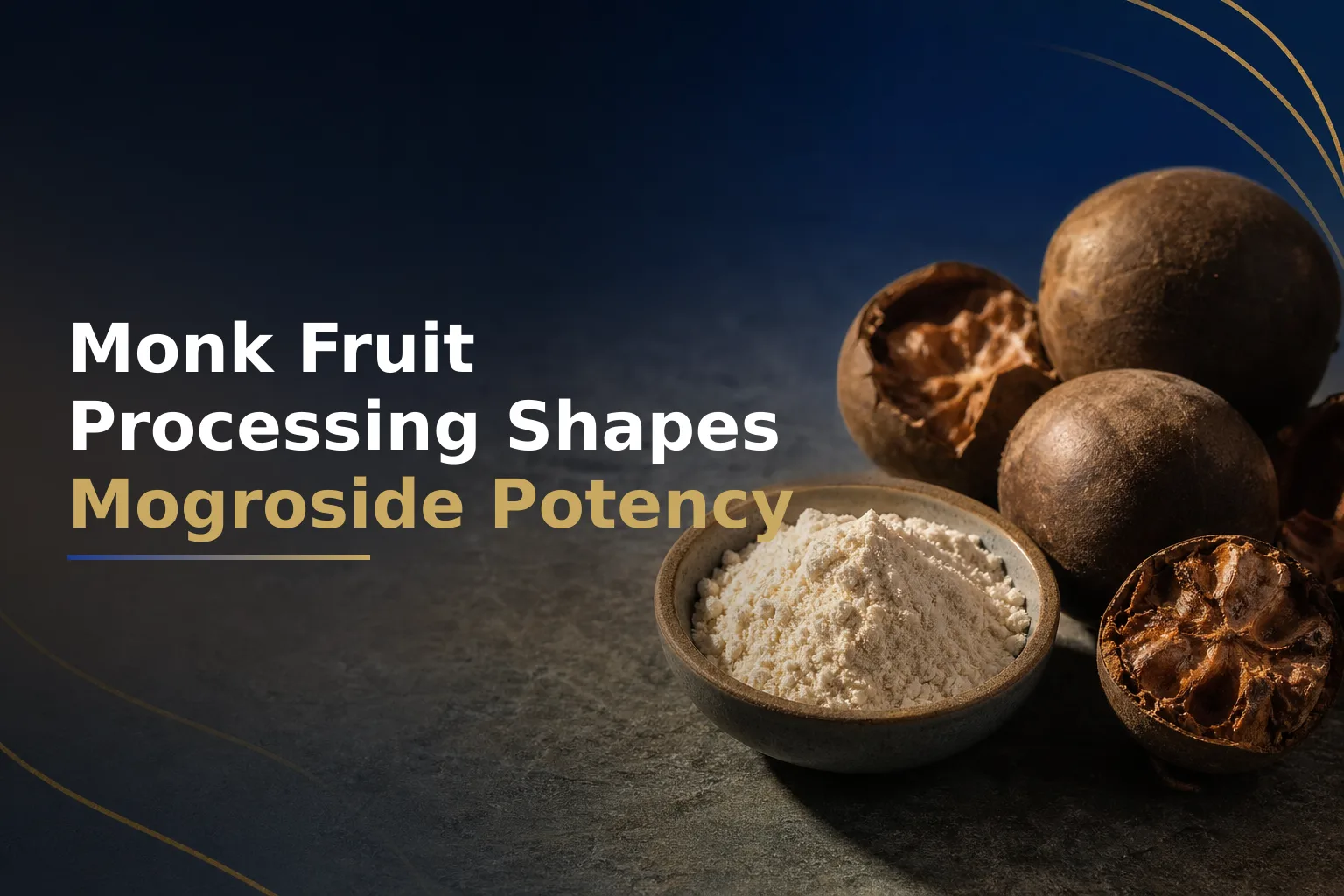 Monk Fruit Processing and the Mogroside Potency Gap
