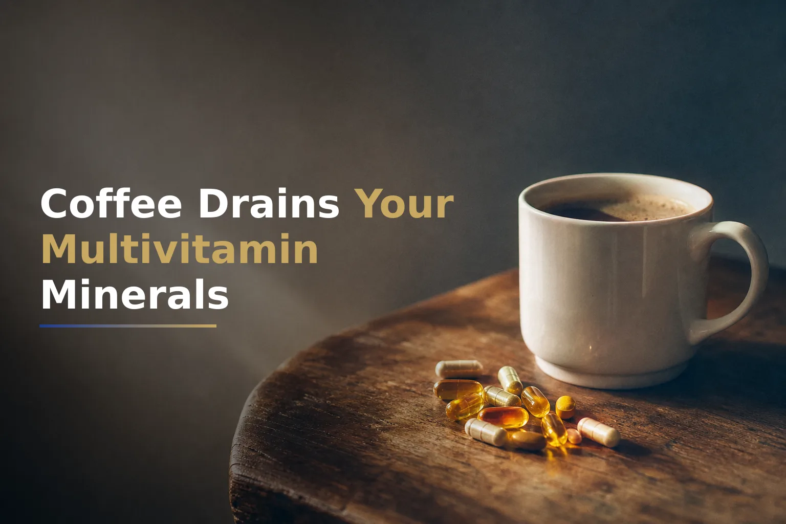 Taking Multivitamins With Coffee Undermines Mineral Absorption