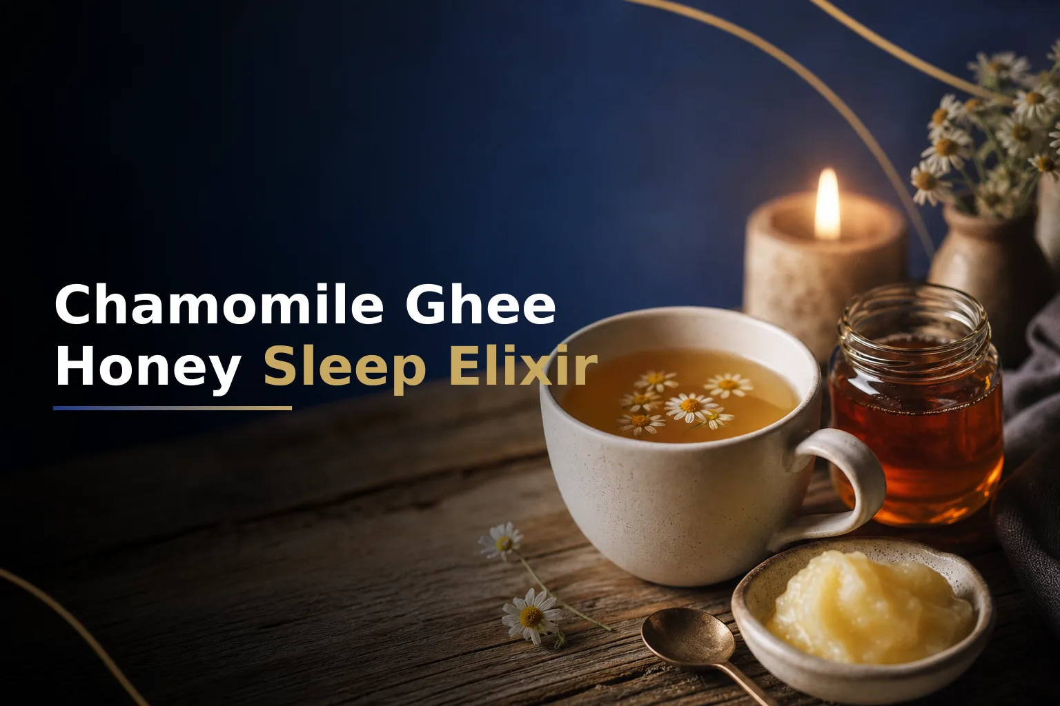 Chamomile Sleep Elixir with Ghee and Raw Honey
